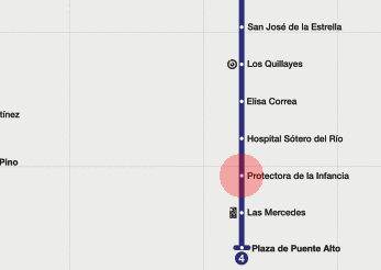 Protectora de la Infancia station map