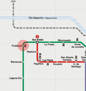 Pudahuel station map