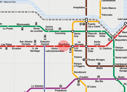 Republica station map