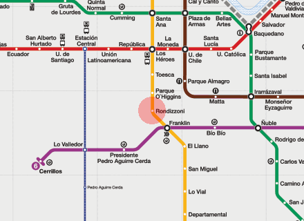 Rondizzoni station map