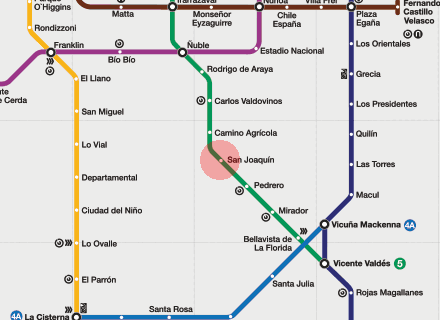 San Joaquin station map