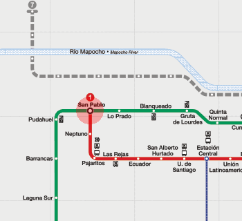 San Pablo station map