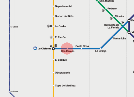 San Ramon station map