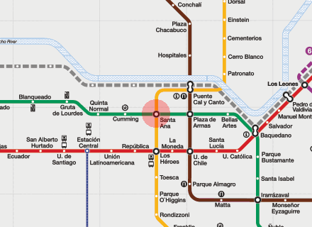 Santa Ana station map