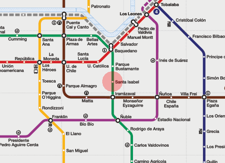 Santa Isabel station map