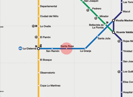 Santa Rosa station map