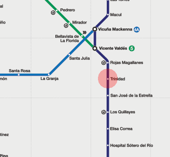 Trinidad station map