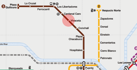 Vivaceta station map