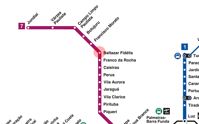 Baltazar Fidelis station map