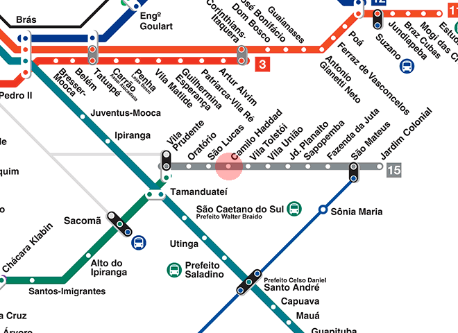 Camilo Haddad station map
