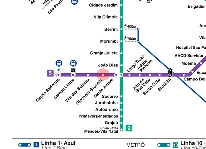 Giovanni Gronchi station map