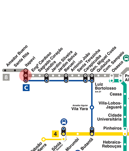 Itapevi station map