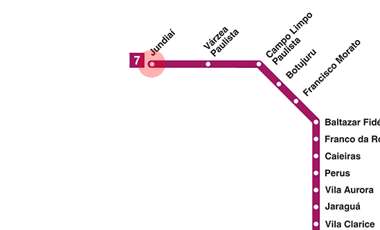 Jundiai station map