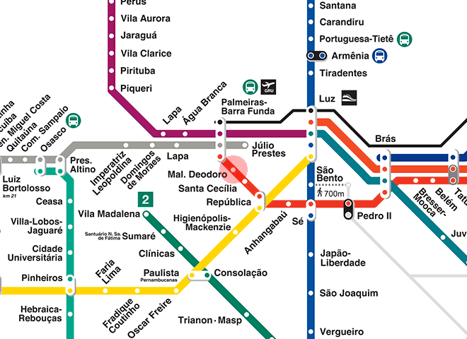 Marechal Deodoro station map