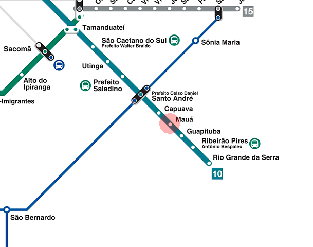 Maua station map