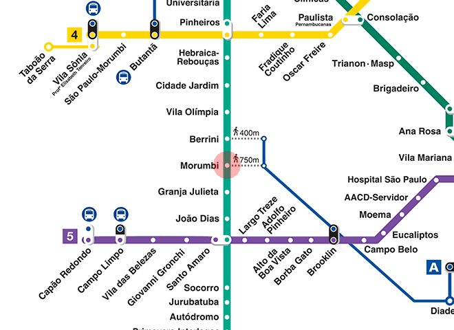 Morumbi station map