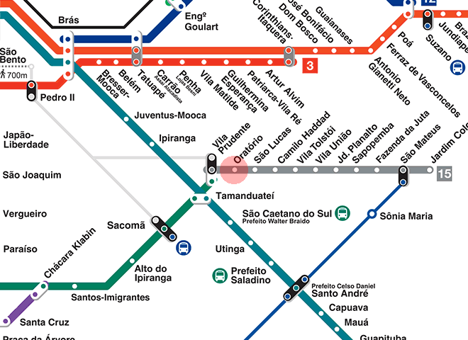 Oratorio station map