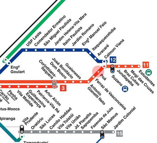 Poa station map