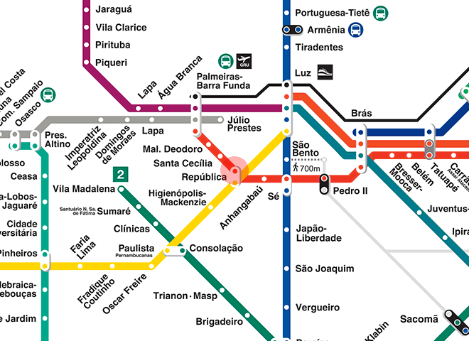 Republica station map