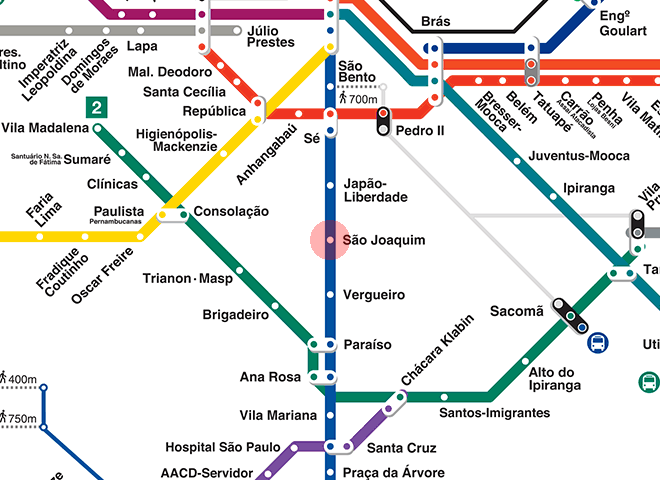 Sao Joaquim station map