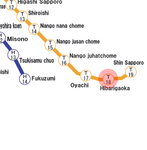 Hibarigaoka station map