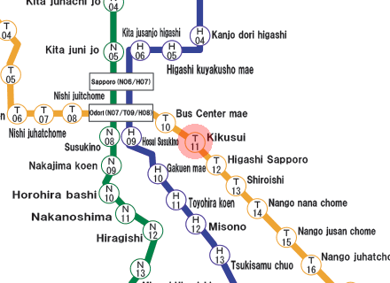 Kikusui station map