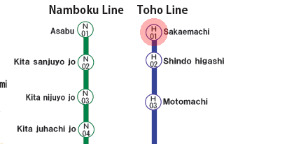 Sakaemachi station map