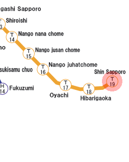 Shin-Sapporo station map