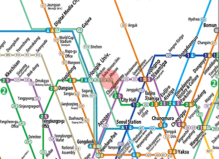 Ahyeon station map