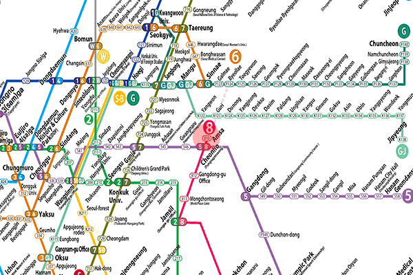 Amsa station map