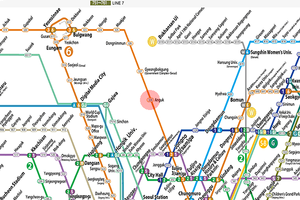 Anguk station map