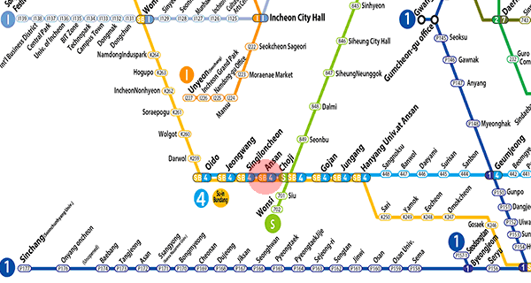 Ansan station map