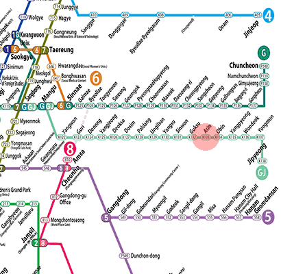 Asin station map