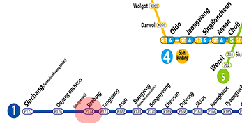 Baebang station map