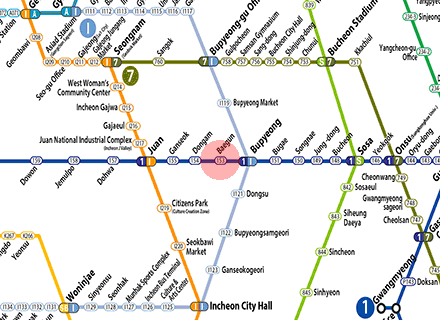 Baegun station map