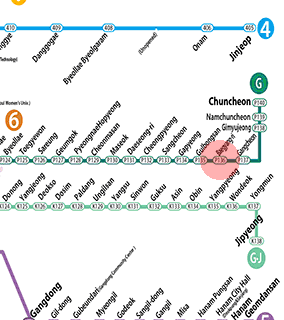 Baegyang-ri station map