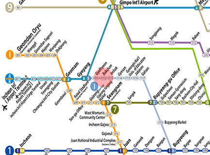 Bakchon station map