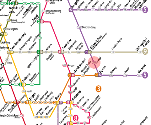 Bangi station map