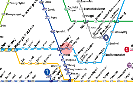 Beomgye station map