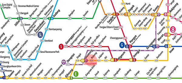 Bojeong station map