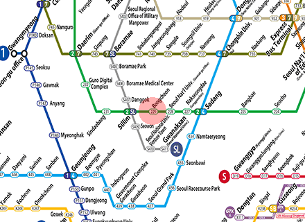 Bongcheon station map