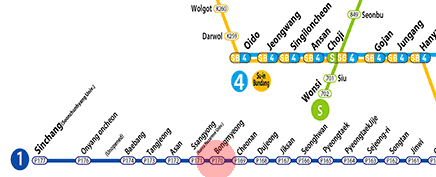 Bongmyeong station map
