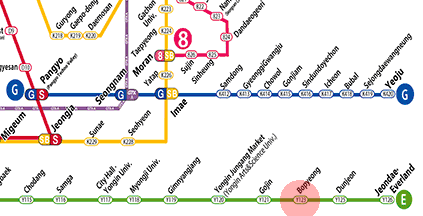 Bopyeong station map