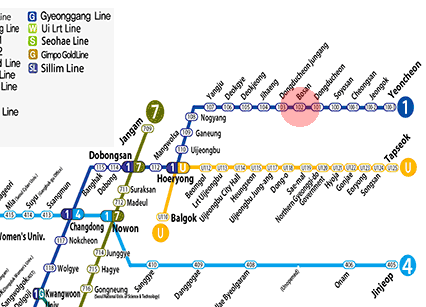 Bosan station map