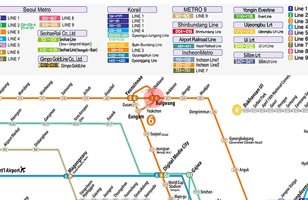 Bulgwang station map