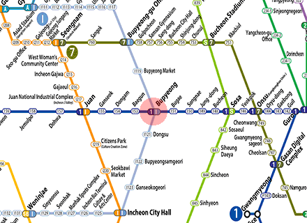 Bupyeong station map