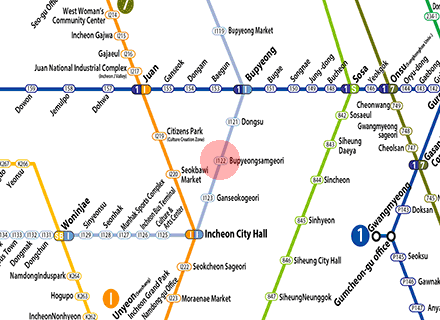 Bupyeongsamgeori station map