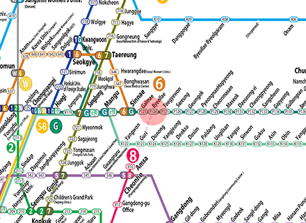 Byeollae station map