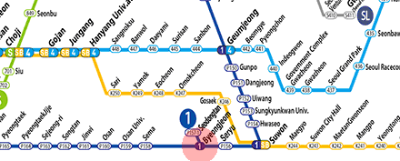 Byeongjeom station map