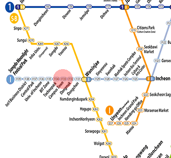 Campus Town station map